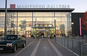 Ingången till Mariebergs galleria
